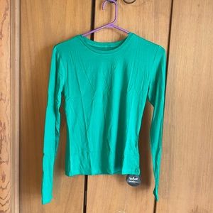 green smooth long sleeve